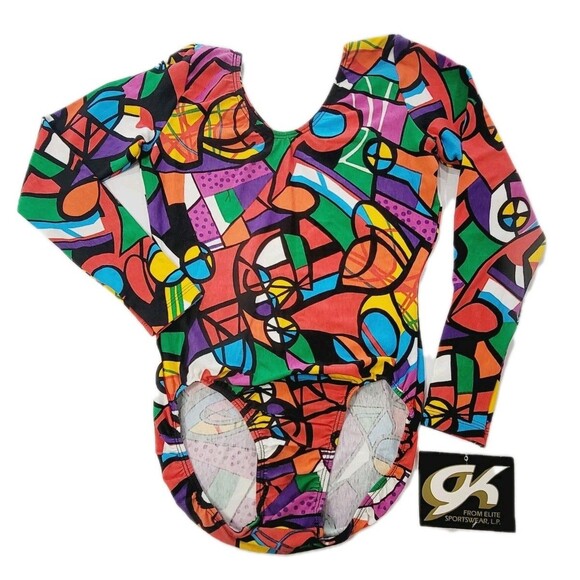 GK Elite VTG 90s In Living Color Fly Girls Cotton Blend Leotard Bodysuit Adult M - Picture 1 of 13